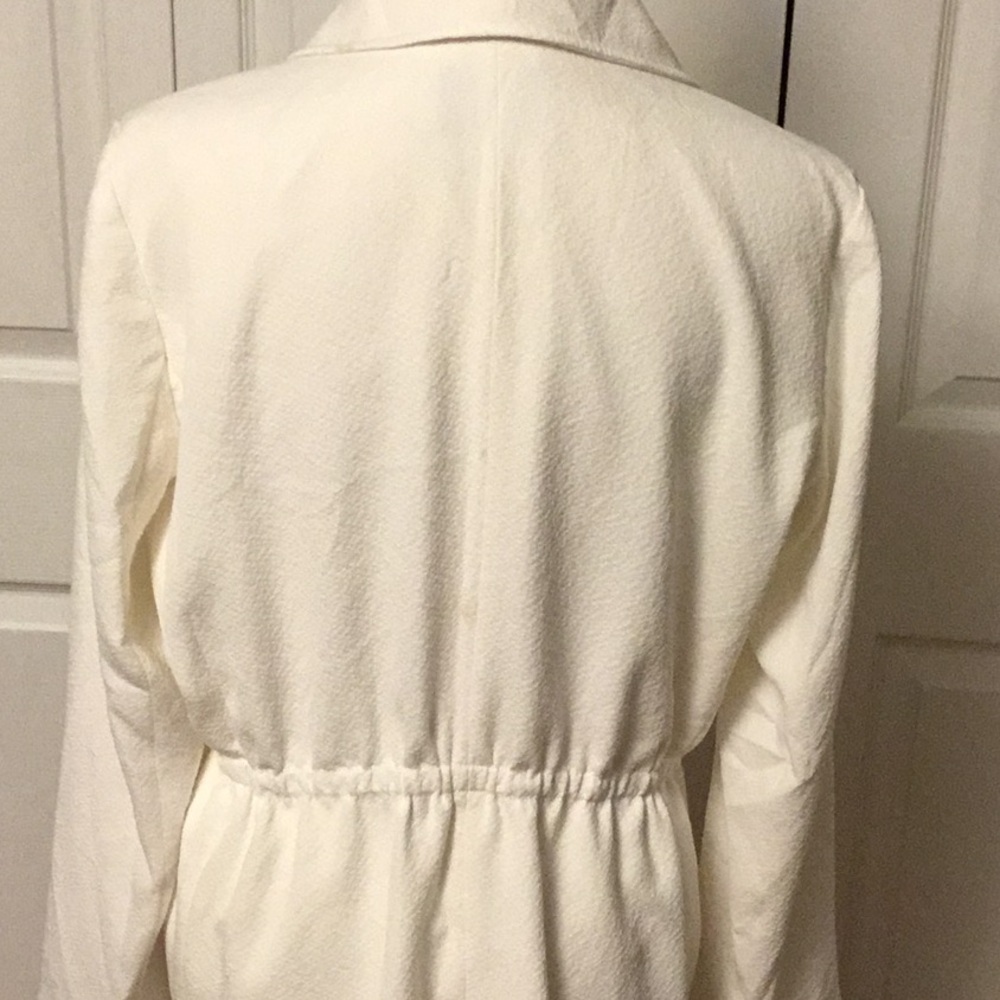 Club Monaco White Blazer with Draped Shawl Collar - Picture 2 of 6